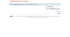 Desktop Screenshot of index-gratuit.com