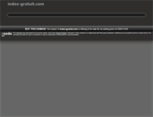 Tablet Screenshot of index-gratuit.com